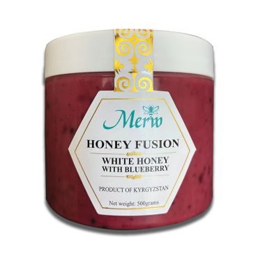 Merw White Honey with Blueberry, 500g